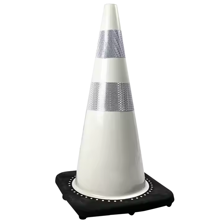 PE Traffic Cone Rubber Base Korean Style Windproof 2kg