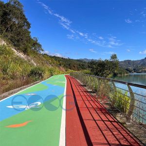 6mm Outdoor Safety Rubber Jogging Track Prefabricated Roll Sheet Track