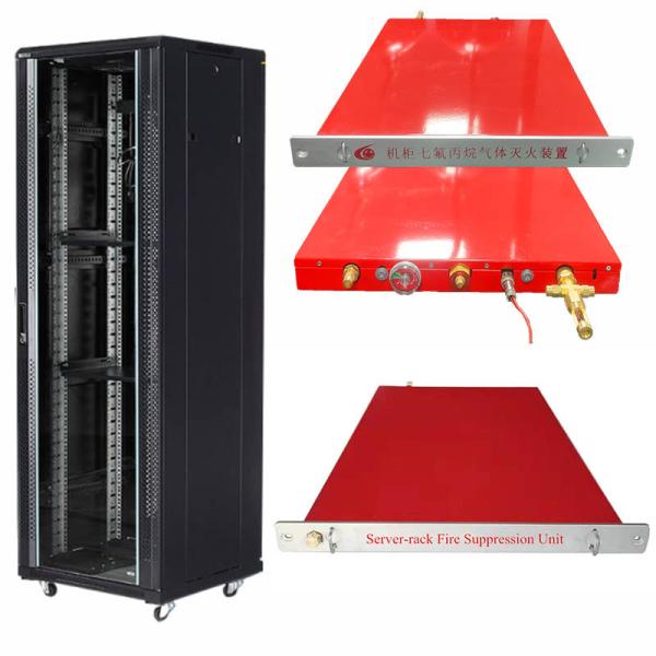 Red FK-5-1-12 Rack Fire Suppressor High Durability 1U Capacity Xingjin Unit Easy