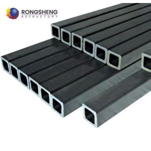 Cheap 1800 Celsius Refractory Silicon Carbide Beam Sisic Sic Ceramic Kiln Furniture Customized Silicon Nitride Bonded Tubes for sale