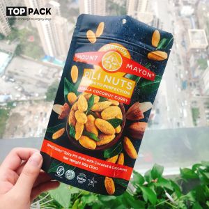 500g Stand Up Aluminum Foil Organic Chia Seed Packaging Bag With Window