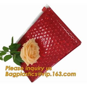Holographic Factory Shiny gold Cosmetic bag Zipper Bubble Bag zip-lock Slider