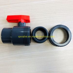 Plastic PVC Single Union Ball Valve with ABS Handle ISO9001 Pn10 in Middle East Market