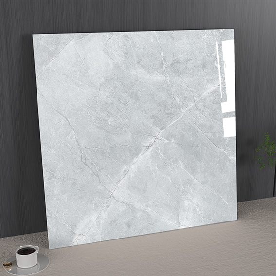 Stain-resistant and Firebrick 1mx1m Marble Porcelain Glazed Polished Tiles For