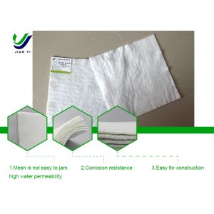 Uv Resistance White Short Fiber Geotextile Engineered Strength for Earthworks