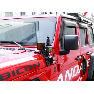 Wrangler Off-Road Silver Light Mounting Brackets with High- CNC Machined Design