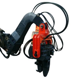 Excavator Attachments Pile Hammer Vibro Hammer Mounted Excavator For Foundation