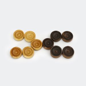 Solid Wood Backgammon and Checkers Set with 30 Replacement Ridges Unisex Chess