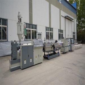 90KW Plastic Pipe Extrusion Line , HDPE Microduct Communication Pipe Machine