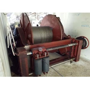 China 500 KN Grooved Drum Electric Rope Winch With Guide Roll For Construction Or Marine on sale