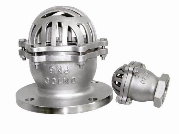 Quality Ball Type  Stainless Steel Foot Valve 2 Inch / 4 Inch For Sewage DN15 ~ DN300 wholesale