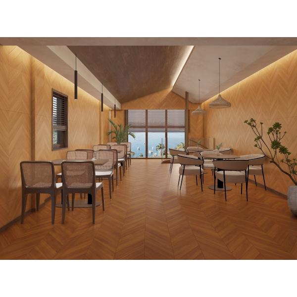AAA Grade Brown Wooden Porcelain Tiles 600x1200mm