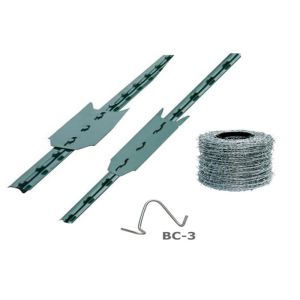 Cheap 10&quot; Length Studded T Fence Posts Green Color And Galvanized Steel for sale