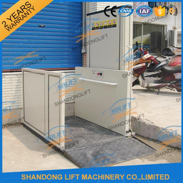 Quality Automatic / Stationary 250kg Stair Wheelchair Platform Lift for Home Disabled People wholesale