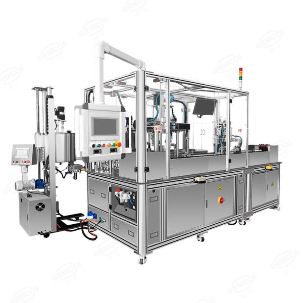 Quality U-Shape Silicone Rubber Lipstick Molding Machine Lipbalm Filling Machine Automatic wholesale