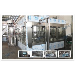 Flange Aspetic Filling And Sealing Machine Stainless Steel Double Cap System