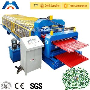 Cheap MetalSheet Roll Forming Machine 0.3 - 0.8mm Automatic Hydraulic Cutting for sale