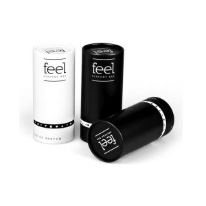 Custom ODM Labeling Hard Paper Cans Packaging Matt Varnishing For Perfume