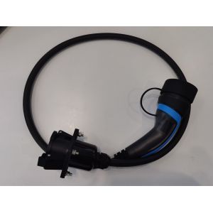 32A 3Phase Type 1 To Type 2 EV Adapter IP55 Waterproof Protection Grade