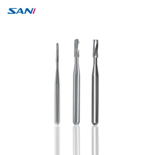 Silver Dental Carbide Burs FG Zekrya 9mm Tungsten Carbide Burs In Dentistry
