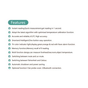 Easy Read Good Quality Hospital And Home Use Infrared Thermometer