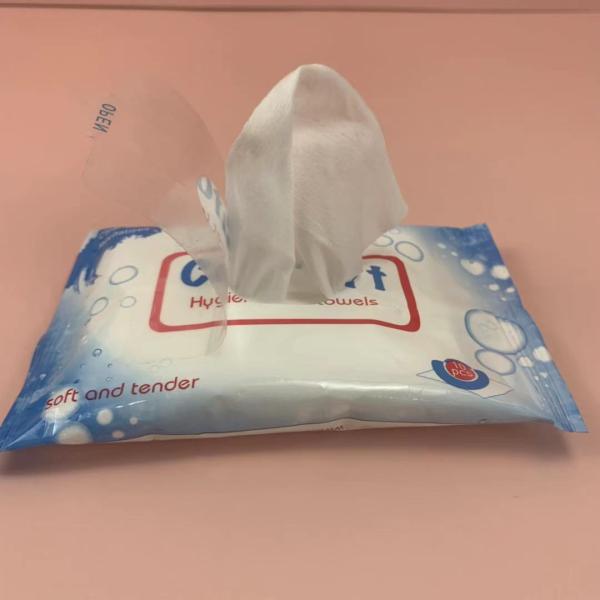 Single Use Woman Wet Tissue Skin Cleansing Restaurant Wet Wipes Self Seal