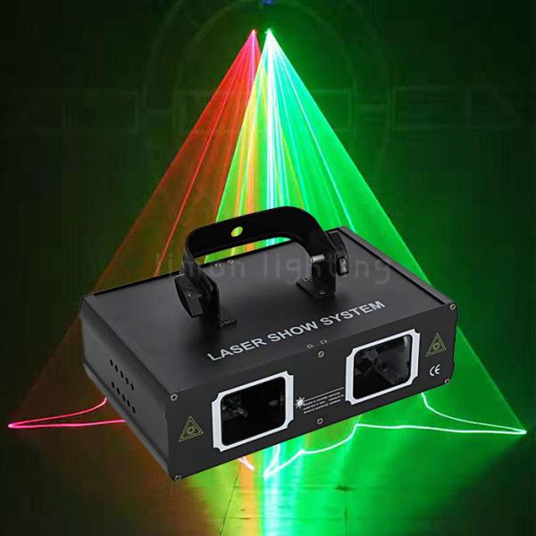 Quality Double Head Multi Patterns 500mW RGB Full Color DMX Colorful Disco Laser Line Light wholesale