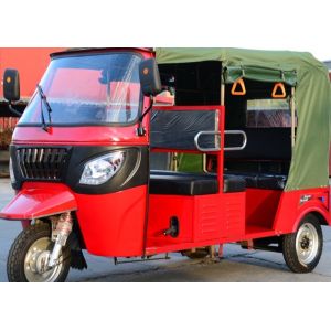 Semi Enclosed Gas 80km/H 150cc Motorized Passenger Tricycle
