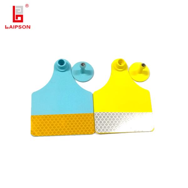TPU Reflective Animal Ear Tag With Laser Numbers For Cattle Goat Livestock