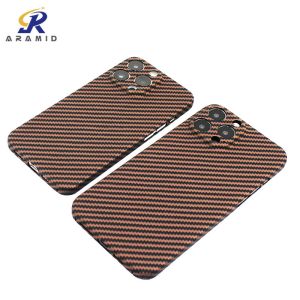 Custom Gold Color Aramid Fiber Phone Case For iPhone 13 Pro Max