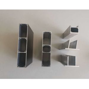 China Extruded 6063 T5 0.08MM Curtain Wall Aluminum Frame Profile on sale