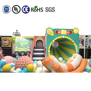 Customized Little Kids Amusement Park Macaron Themed Multi Standard