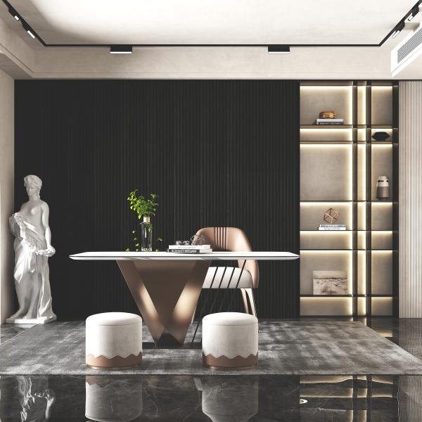 Fireproof Practical Timber Slat Wall , Corridors Sound Absorbing Wood Panels