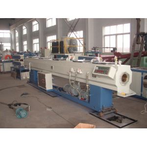 China PVC Double Plastic Pipe Extrusion Line 60KW - 120KW PLC Control on sale