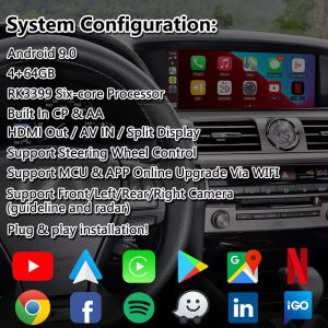 Lsailt Android Multimedia Video Interface for Lexus LS 600H 460 460L AWD F Sport