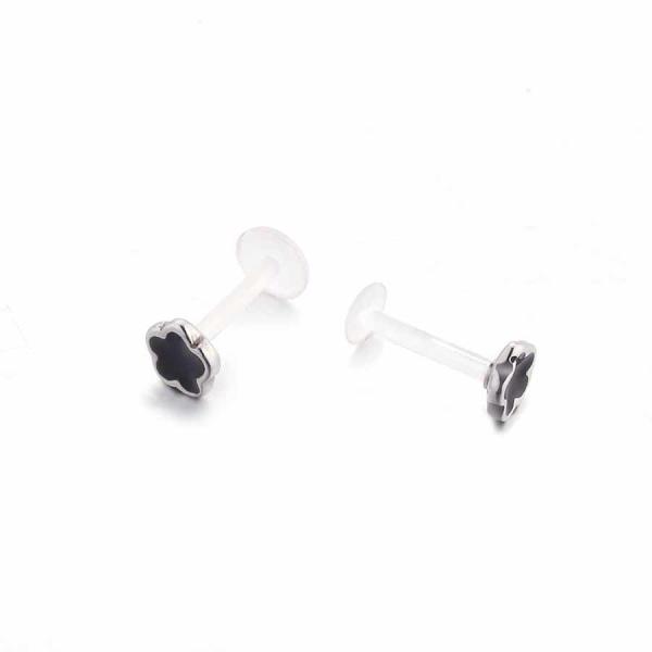 Hot Sale New Arrival Piercing Lip Ring Stainless Steel Internally 16g Labret Lip