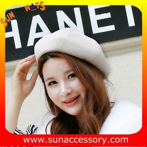 QF17070 Sun Accessory customized corduroy beret hat ,ladies beret hat