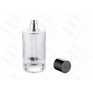 Mini 50ml Glass Perfume Bottles With Black Magnetic Perfume Cap And Black Box