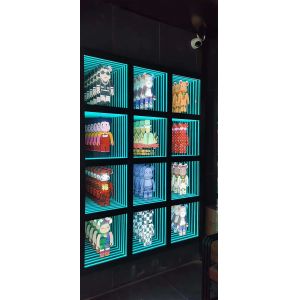 Infinite Visual Art Light Box Melle Abyss Mirror 3D Luminous Letter Logo Neon