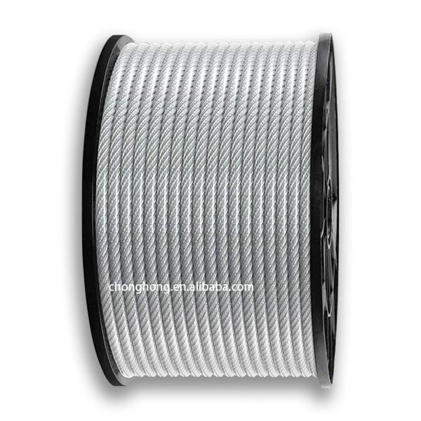 Bright Steel Wire Rope 6x19 6x36 6x41 8x36 6x36 Construction Construction 6x36 Steel Core or Fiber Core Bright
