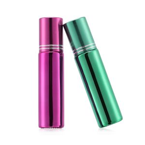 Custom Made Electroplated Gold 2ml Perfume Roll On Bottles Wholesale