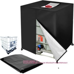 Zipper IBC Tote Cover insulated Thermal Pallet Cover For Transporting Perishable