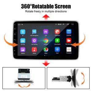 10.1 inch Big IPS Screen Car Multimedia Player with Rotatable Display and GPS