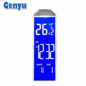 Custom LCD Screen HTN Segment Blue Zebra White Backlight For Desk Lamp