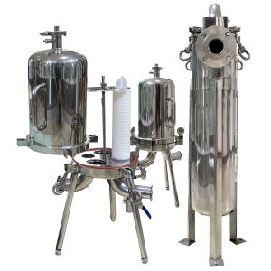 Cheap Beer precision cjc 10 inch ss316 316l single or multi cartridges steam stainless steel water filter housing for commerci for sale