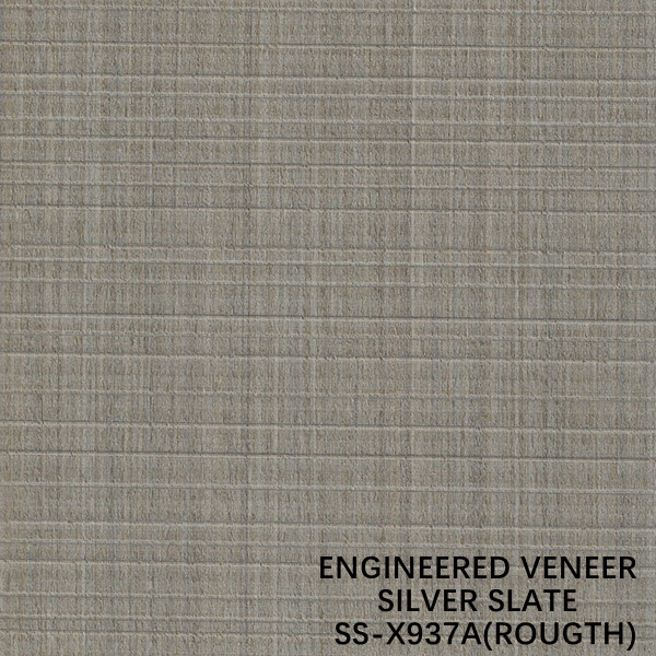 Quality Cabinet Fancy Recomposed Slate Wood Veneer Walnut X937A Fineline Special Rough Grain From China Manufacturer Iso wholesale