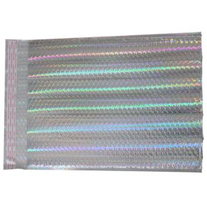 Cheap Luxury Holographic Mailing Bags , #000 / 4x8 Shiny Color Padded Packing Envelopes for sale