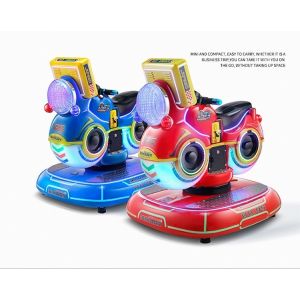 Fiberglass 3D Games Kiddie Ride Car with 1 Player Coin Pusher and Eye-catching
