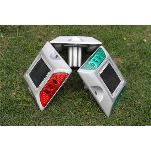 Heavy Duty Solar Powered Road Studs IP67 Aluminum Pillar Waterproof Blinker