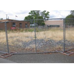 3.0mm Wire Dia Portable Chain Link Fence Various Types / Sizes SGS Certification